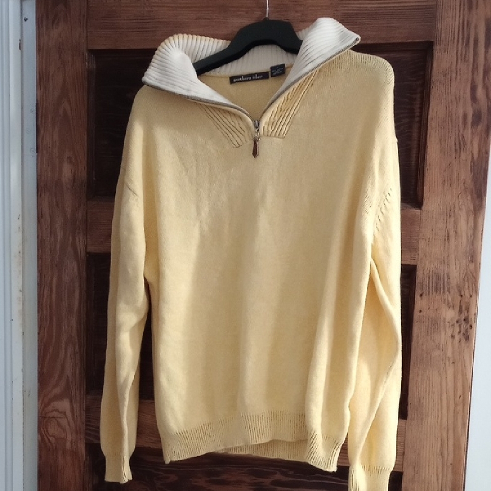 Butter Yellow Quarter Zip Sweater